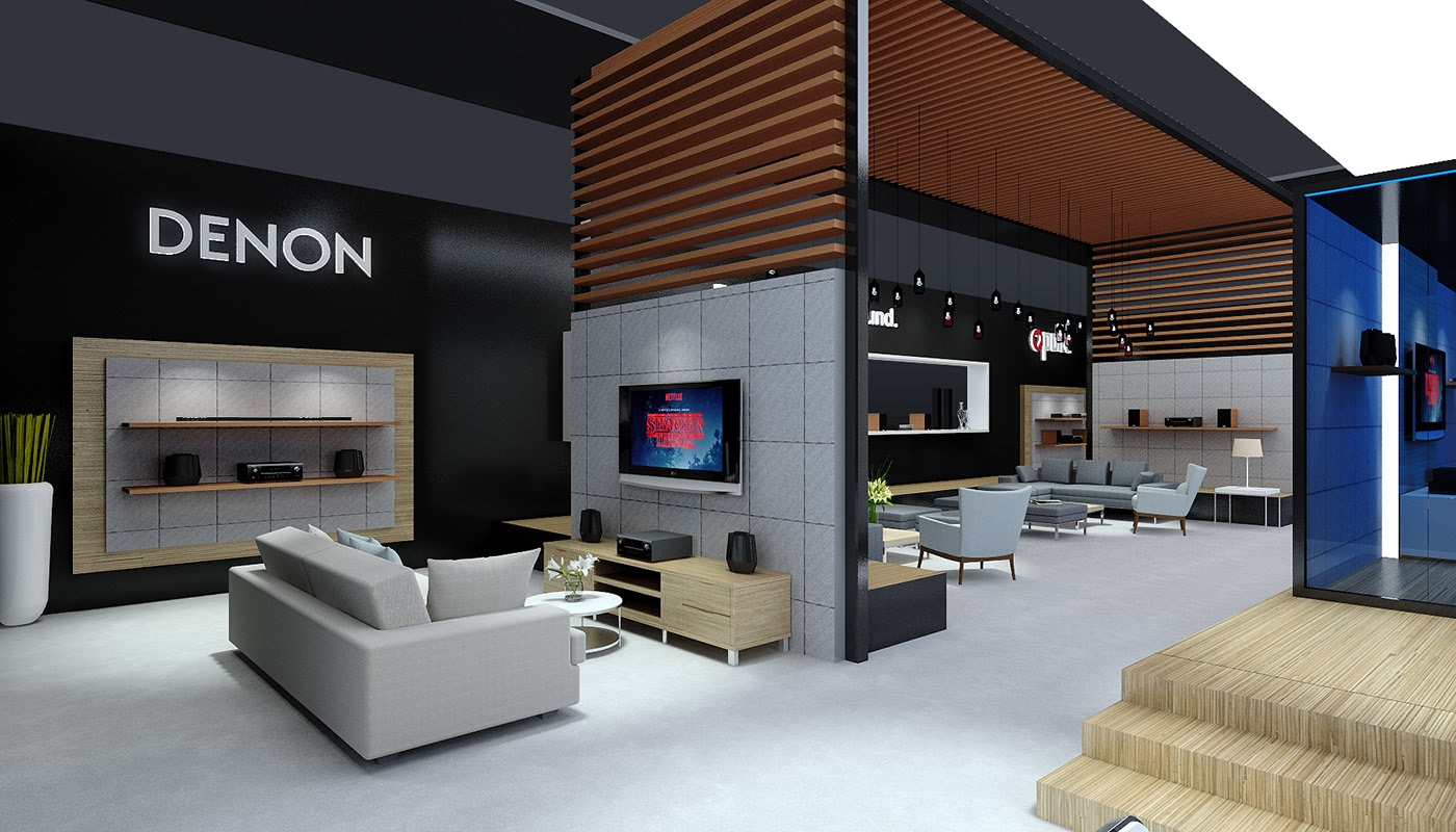 DENON展臺設計細節(jié)